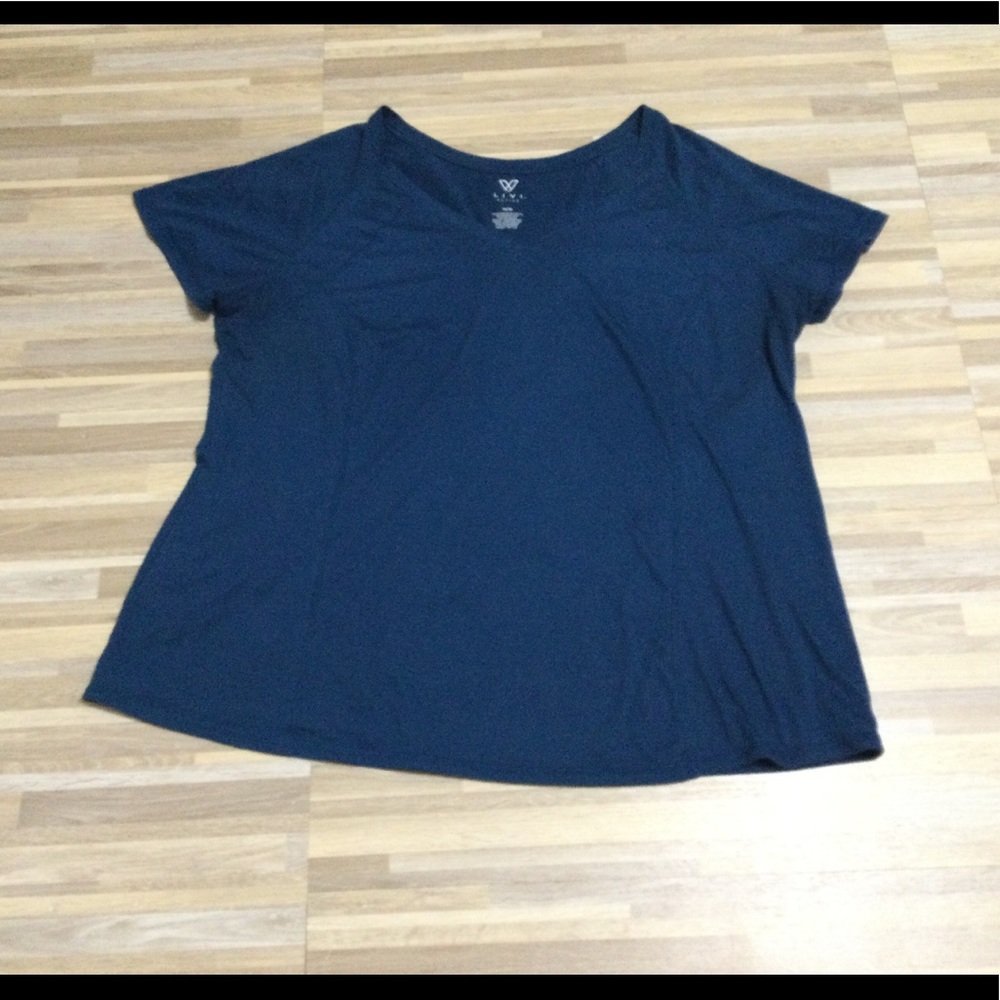 Livi Active Tee Shirt 14 16 Lane Bryant TEAL